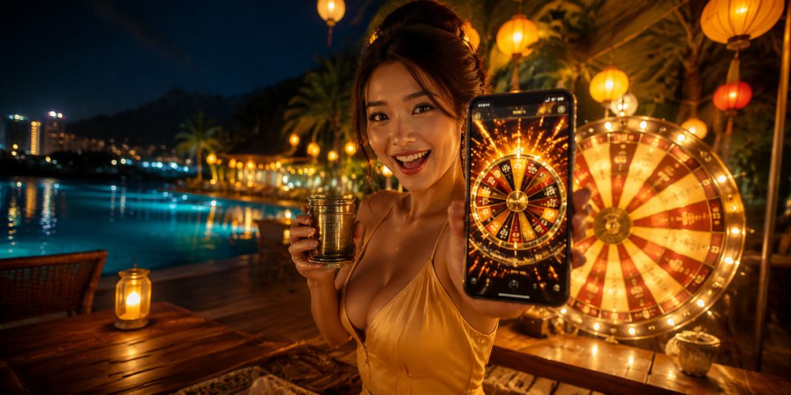 Không khí xem kèo và giải trí trực tuyến tại quán cà phê Hội An bên bờ sông